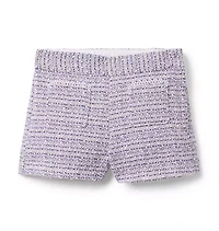 Tweed Patch Pocket Short
