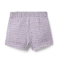 Tweed Patch Pocket Short