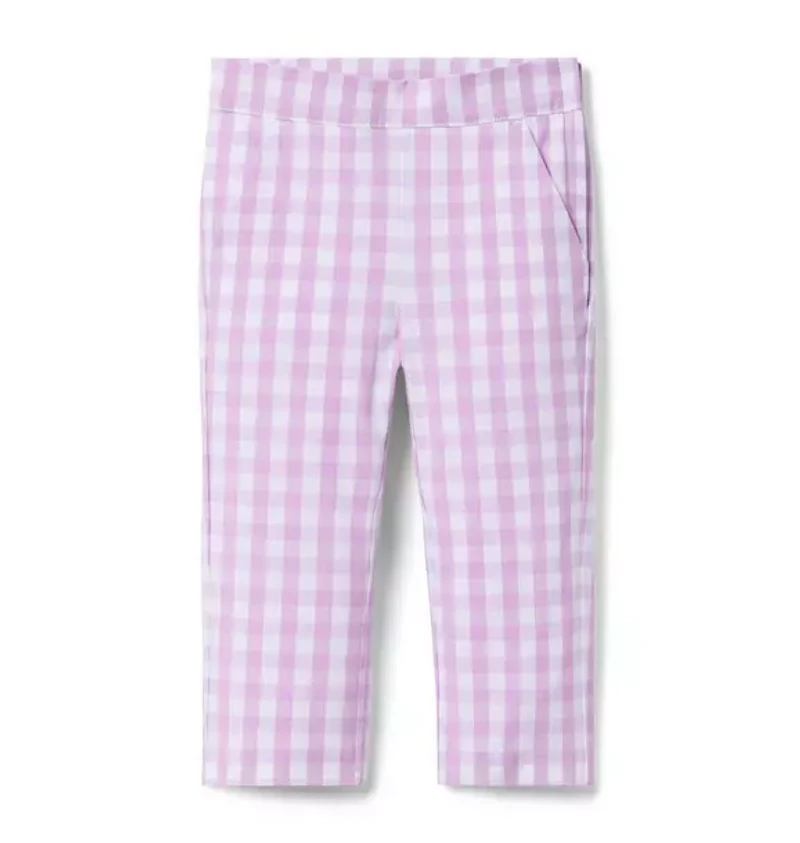 Gingham Canvas Pant