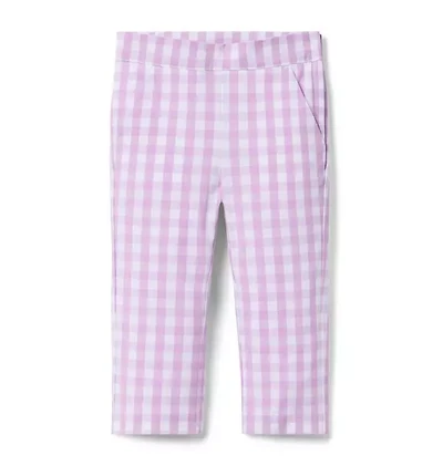Gingham Canvas Pant