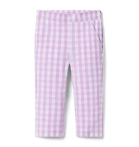 Gingham Canvas Pant