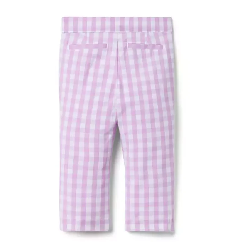 Gingham Canvas Pant
