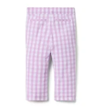 Gingham Canvas Pant