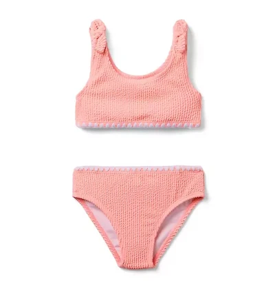 Recycled Textured 2-Piece Swimsuit