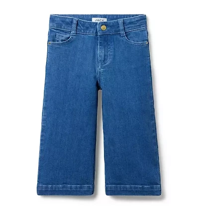 The Cropped Wide Leg Jean Medium Wash