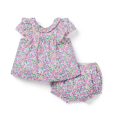 Mrs. Stoneley Matching Baby Set Made With Liberty Fabric