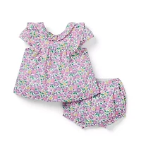 Mrs. Stoneley Matching Baby Set Made With Liberty Fabric