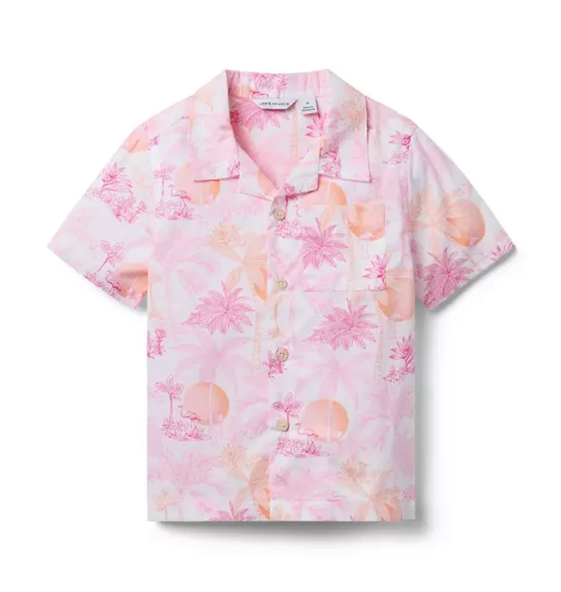 Serena Williams x Janie and Jack Toile Tour Cabana Shirt