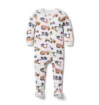 Baby Good Night Footed Pajama Construction Trucks