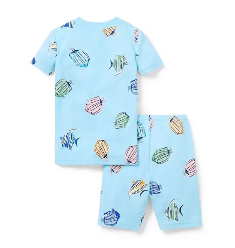 Good Night Short Pajama Tropical Fish