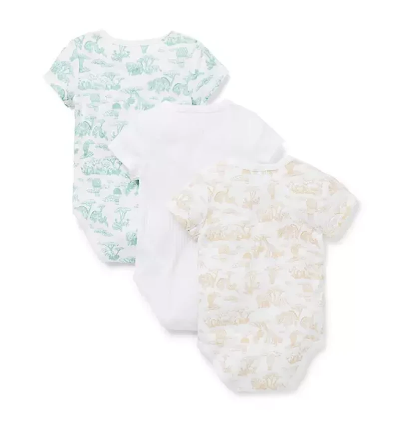 Baby Wrap Bodysuit 3-Pack