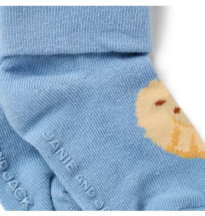 Baby Lion Foldover Sock