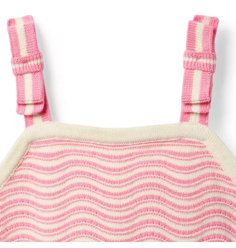 Wavy Striped Sweater Top
