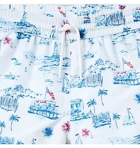 Recycled Americana Toile Swim Trunk
