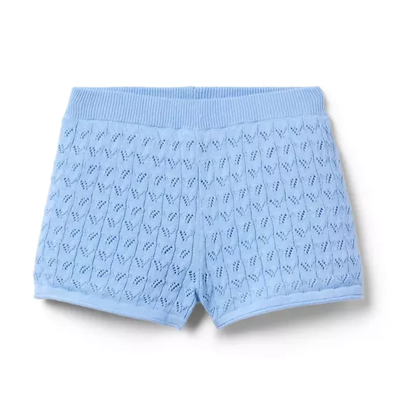 Pointelle Sweater Short