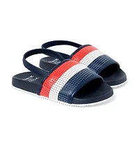 Striped Perforated Pool Slide