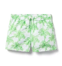 Recycled Palm Tree Swim Trunk