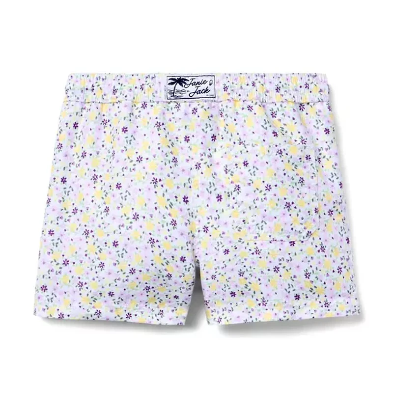 Recycled Ditsy Floral Swim Trunk
