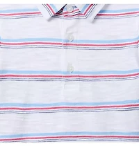 The Striped Slub Polo