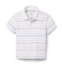 The Striped Pique Polo