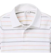 The Striped Pique Polo