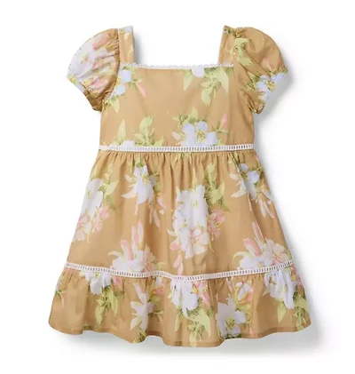 Floral Puff Sleeve Dress