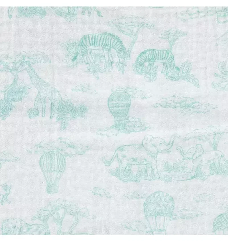 Baby Safari Toile Blanket