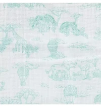 Baby Safari Toile Blanket