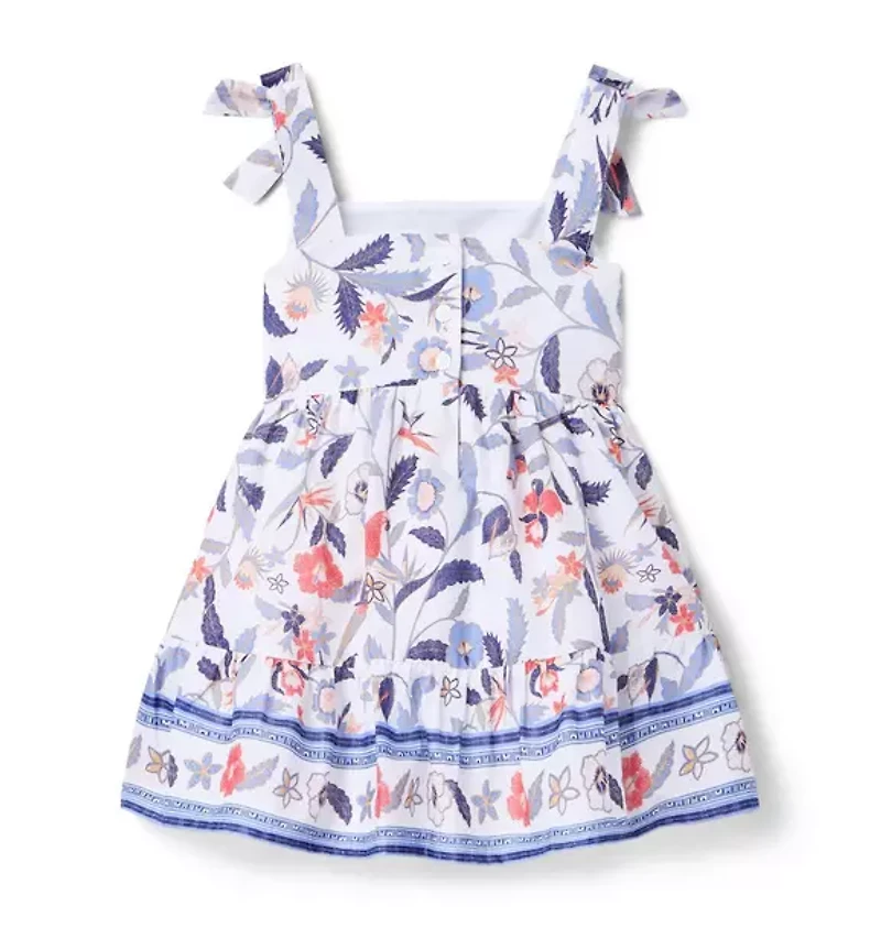 Floral Bow Strap Dress