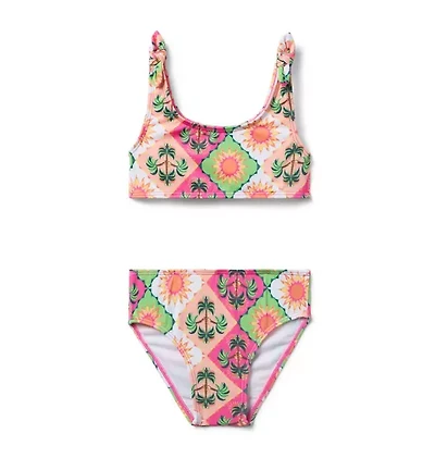 Recycled Palm Tile 2-Piece Swimsuit