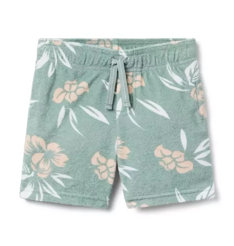 Tropical Floral Terry Short