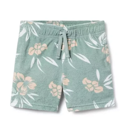 Tropical Floral Terry Short