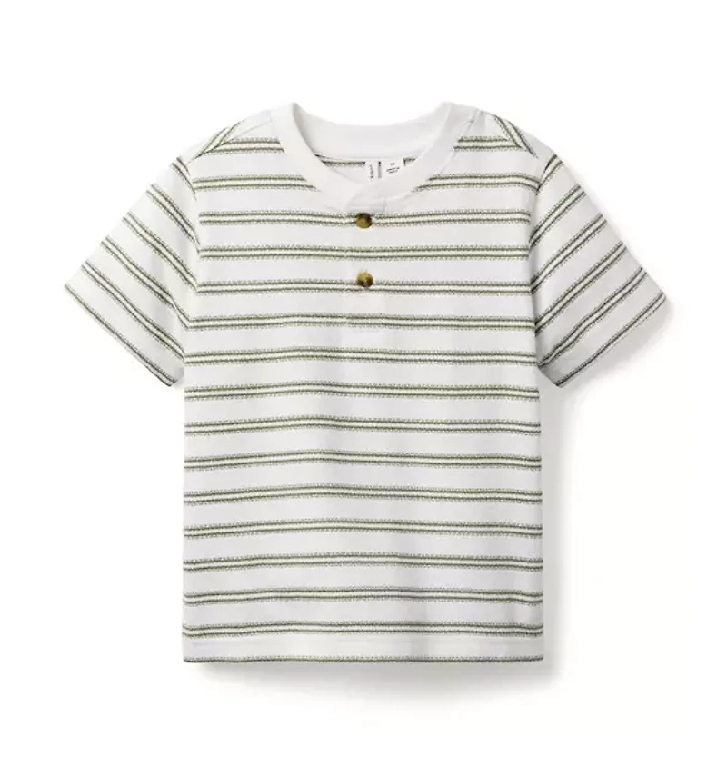 Striped Henley Tee