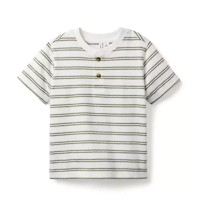 Striped Henley Tee