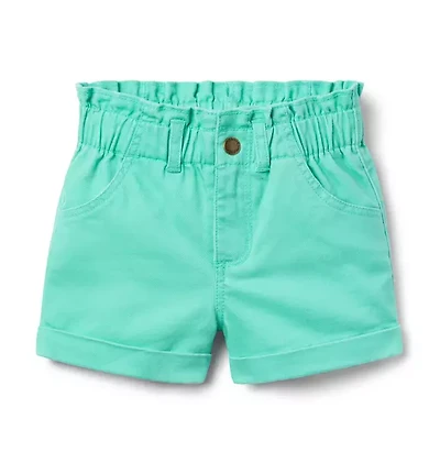 Twill Paperbag Waist Short