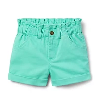 Twill Paperbag Waist Short