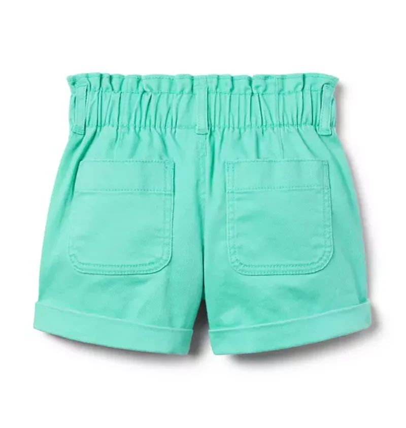 Twill Paperbag Waist Short