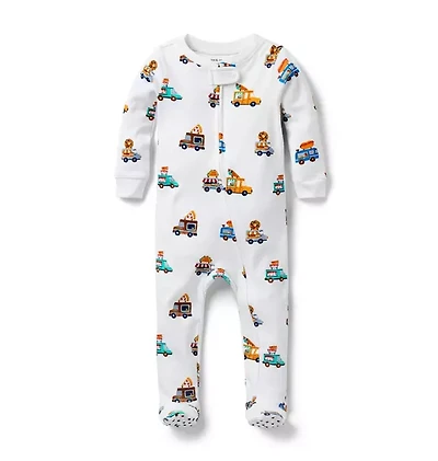 Baby Good Night Footed Pajama Food Truck