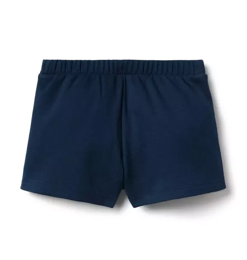 The Pleated Pique Skort