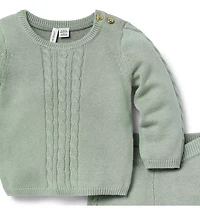 Baby Cable Knit Matching Set