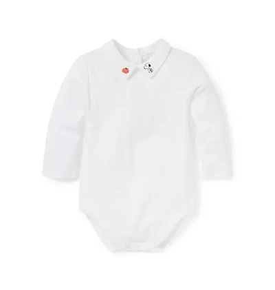 Peanuts Snoopy Collar Baby Bodysuit