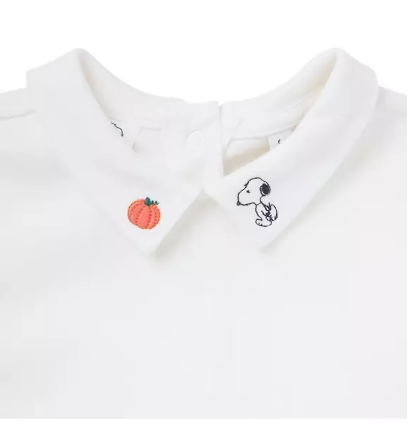 Peanuts Snoopy Collar Baby Bodysuit