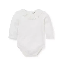 Baby Pointelle Ruffle Collar Bodysuit