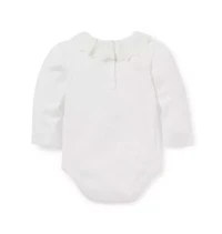 Baby Pointelle Ruffle Collar Bodysuit