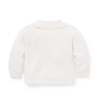 Baby Dog Ruffle Collar Cardigan