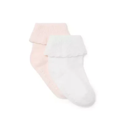 Baby Scalloped Sock 2-Pack