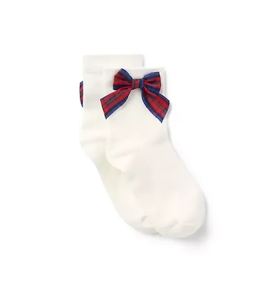 Tartan Bow Sock
