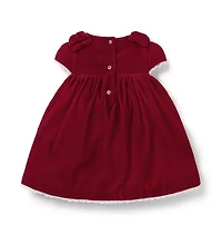 The Holiday Velvet Baby Dress