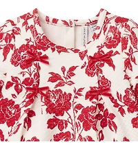 The Floral Quilted Bow Matching Baby Set