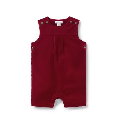 The Holiday Velvet Baby Romper
